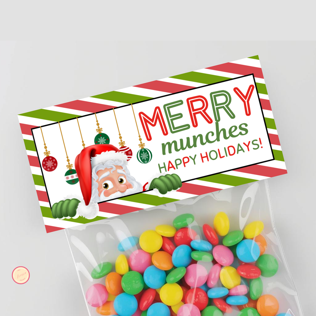 Christmas Bag Topper - Merry Munches