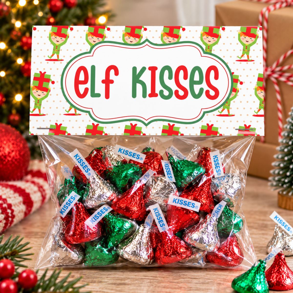 Elf Kisses Bag Topper 01