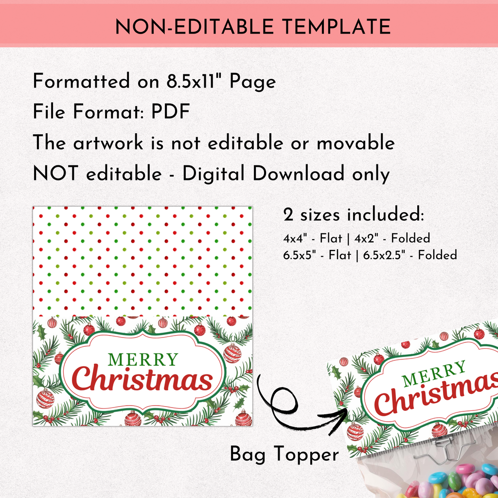 Christmas Bag Topper 01