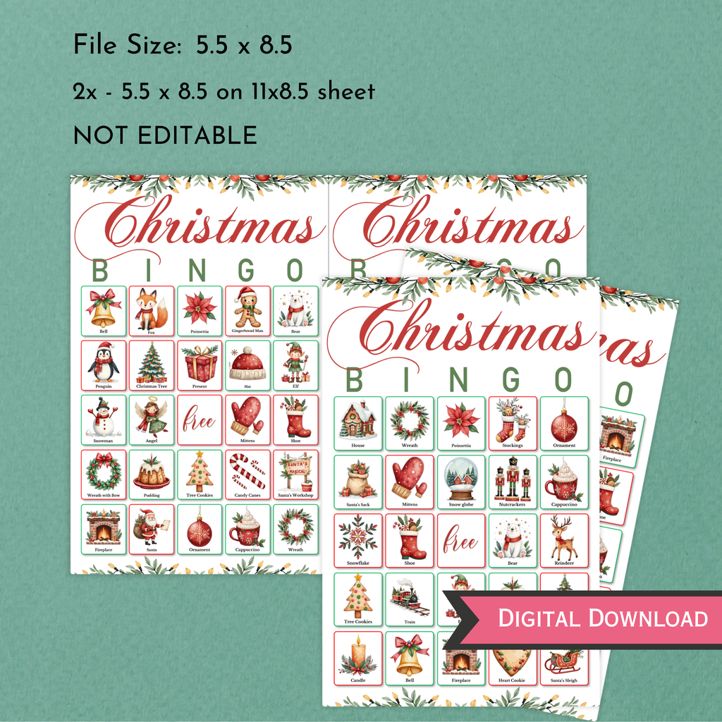 Christmas Bingo Game