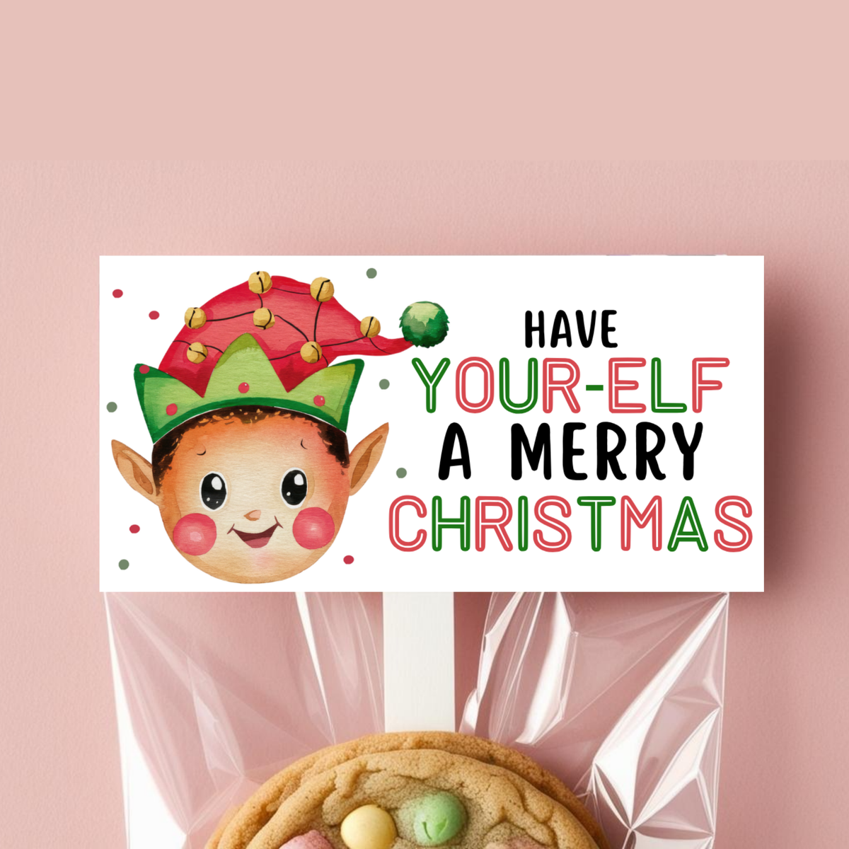 Elf Christmas Bag Topper
