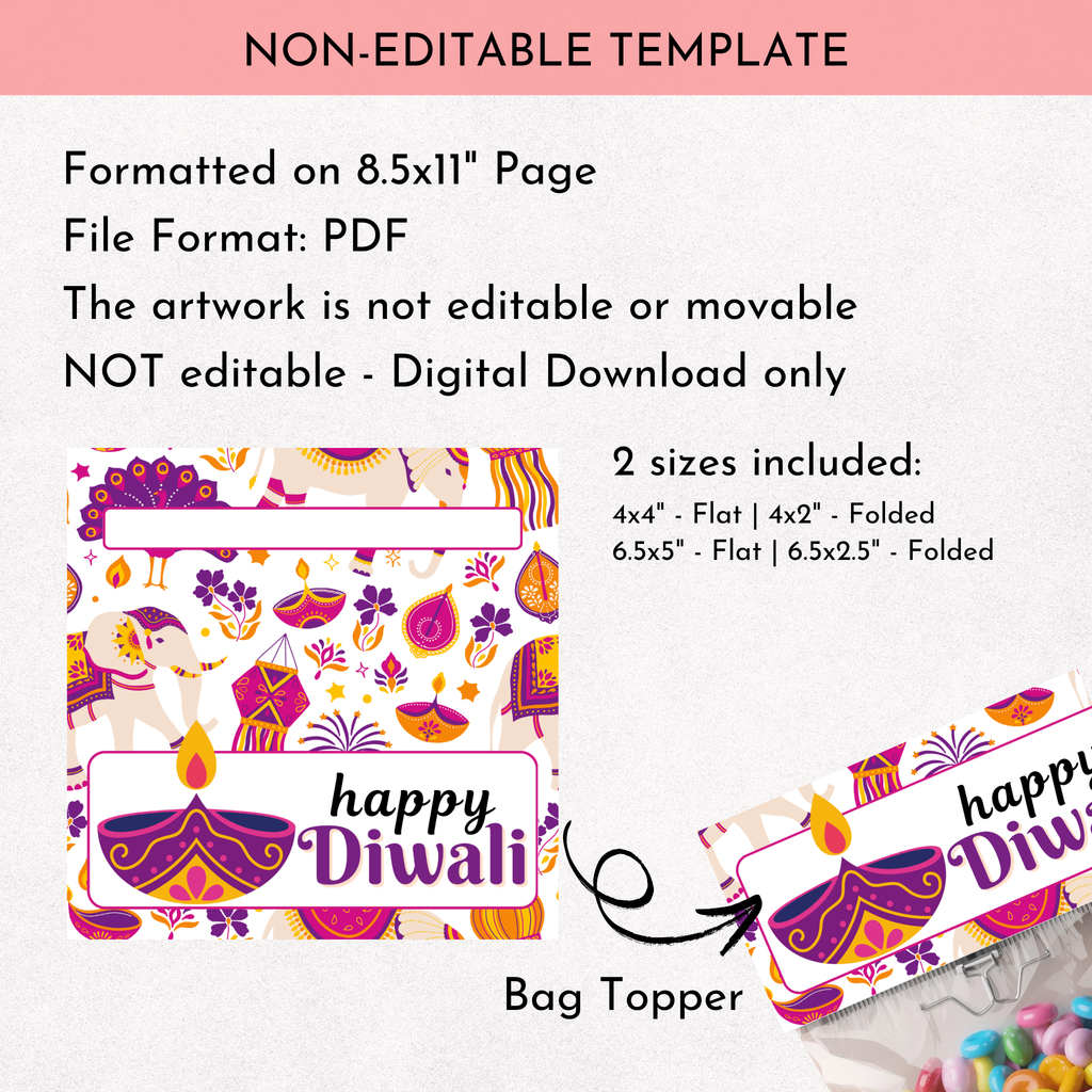 Diwali Treat Bag Topper 4
