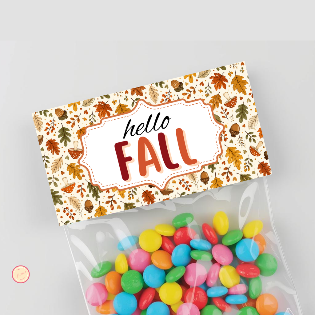 Hello Fall Bag Topper