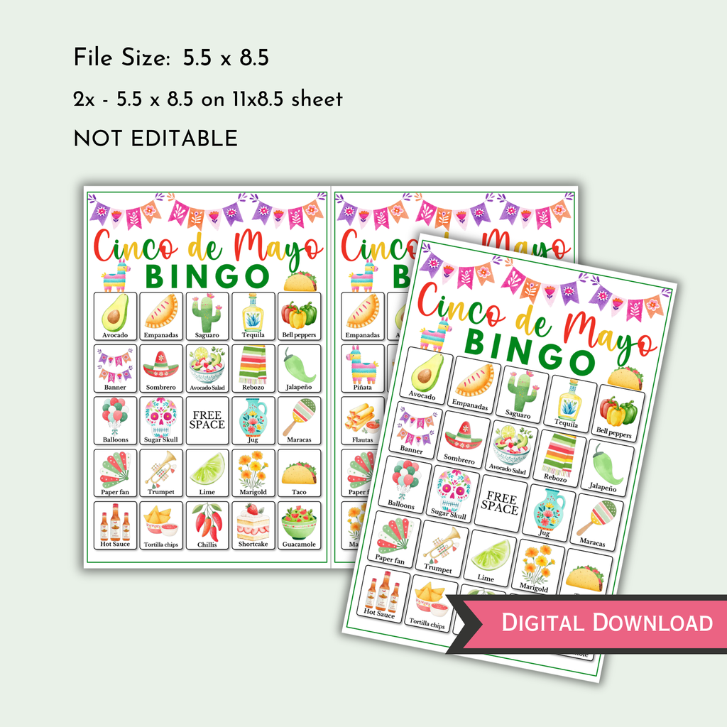 Cinco de Mayo Bingo Game