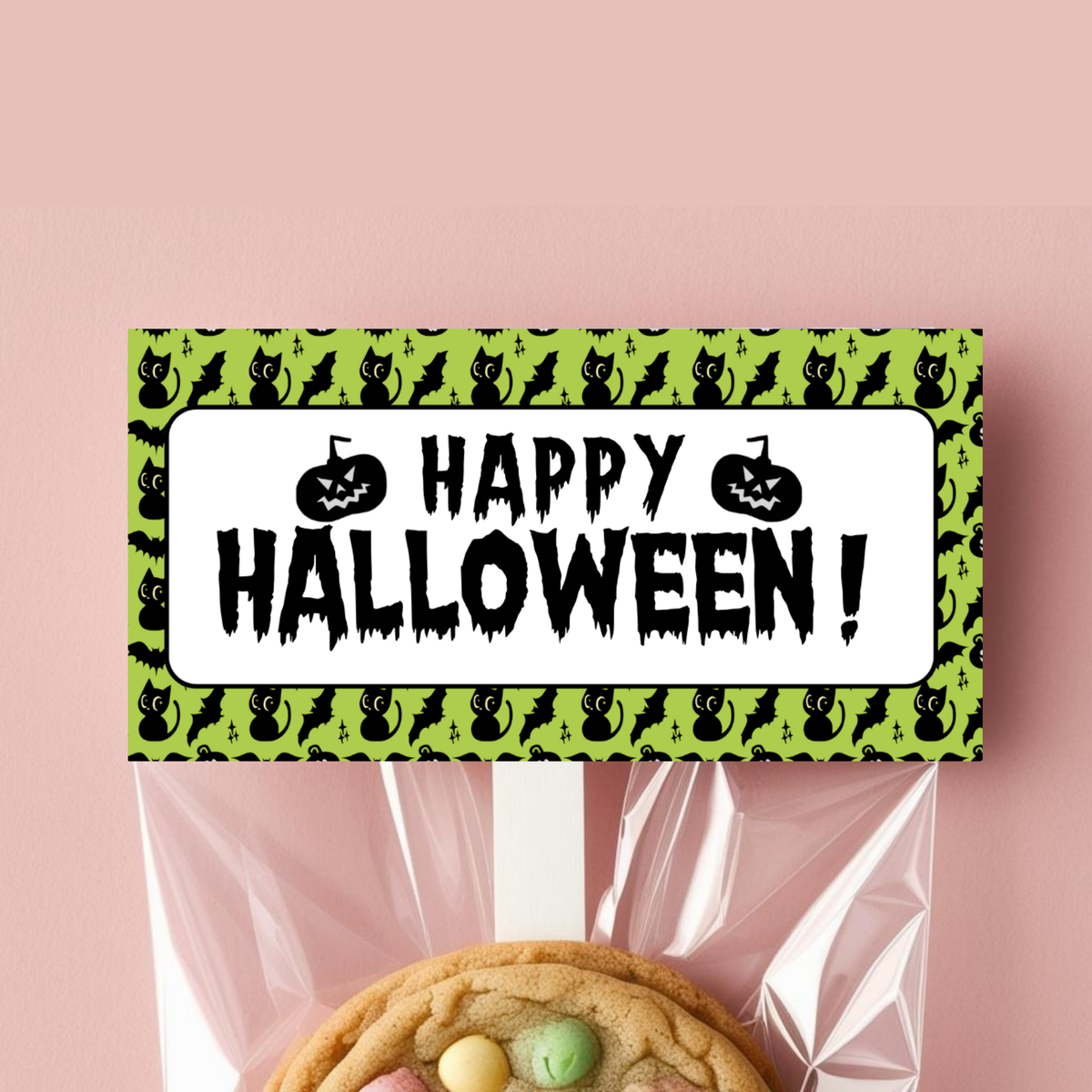 Halloween Treat Bag Toppers - Green