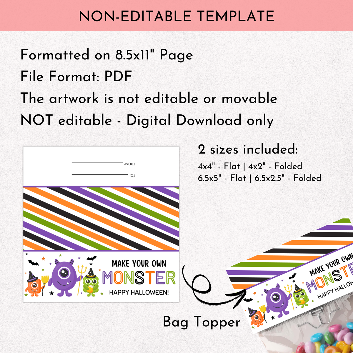 MYO Monster Bag Topper