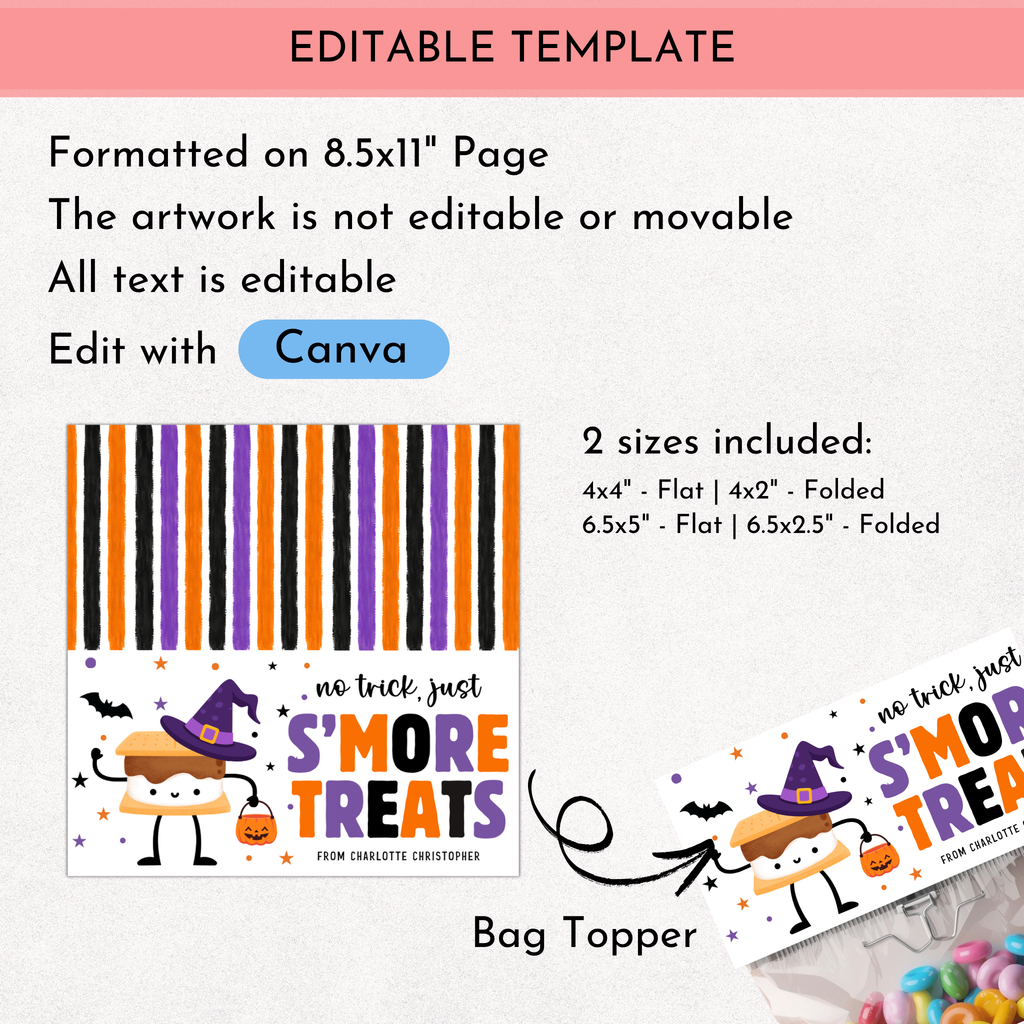 Halloween S'more Treat Topper