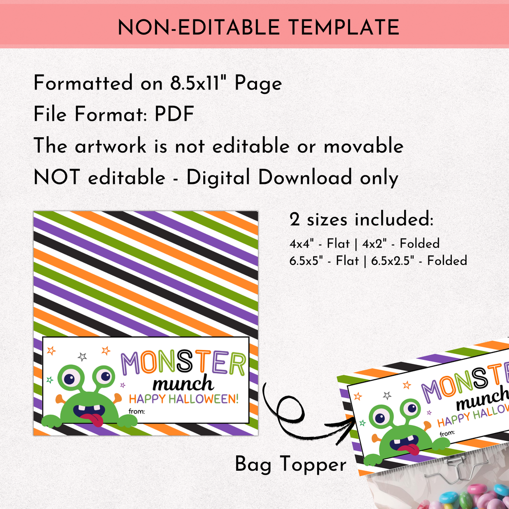 Monster Munch Bag Topper - 02