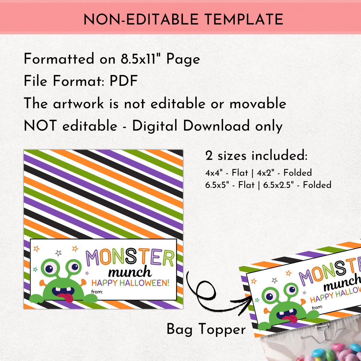 Monster Munch Bag Topper - 02