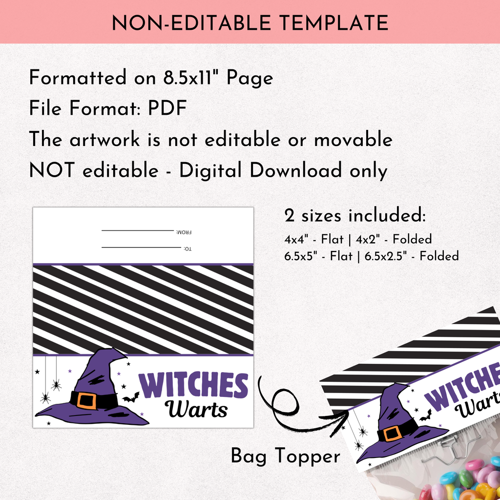 Witches' Warts Treat Topper
