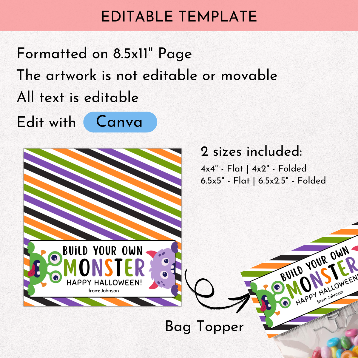 BYO Monster Bag Topper