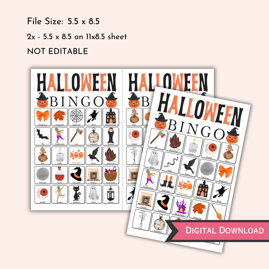 Halloween Bingo Game