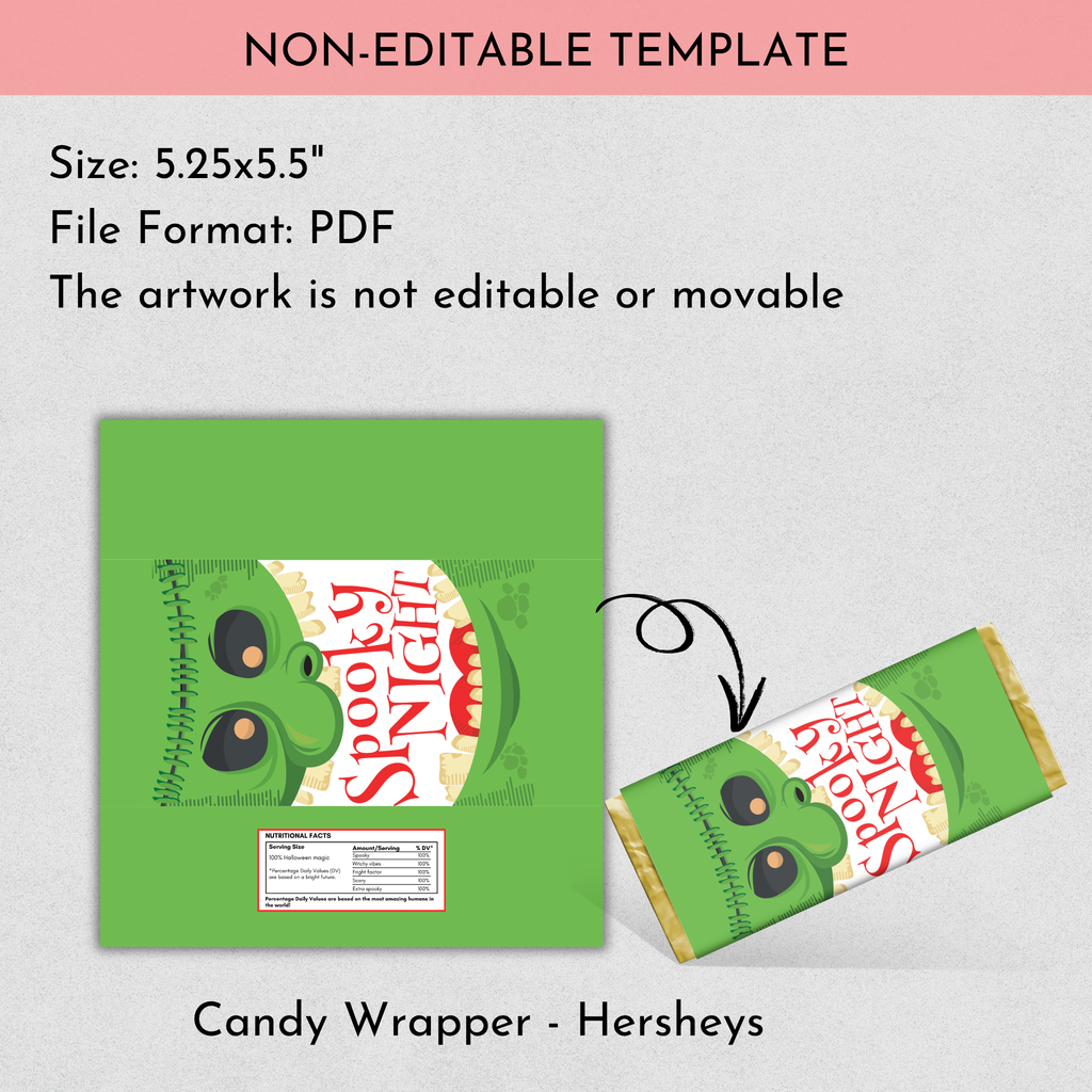 Halloween Choc Wrapper | Set of 3