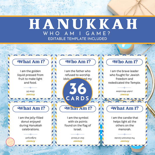Hanukkah Who Am I Game