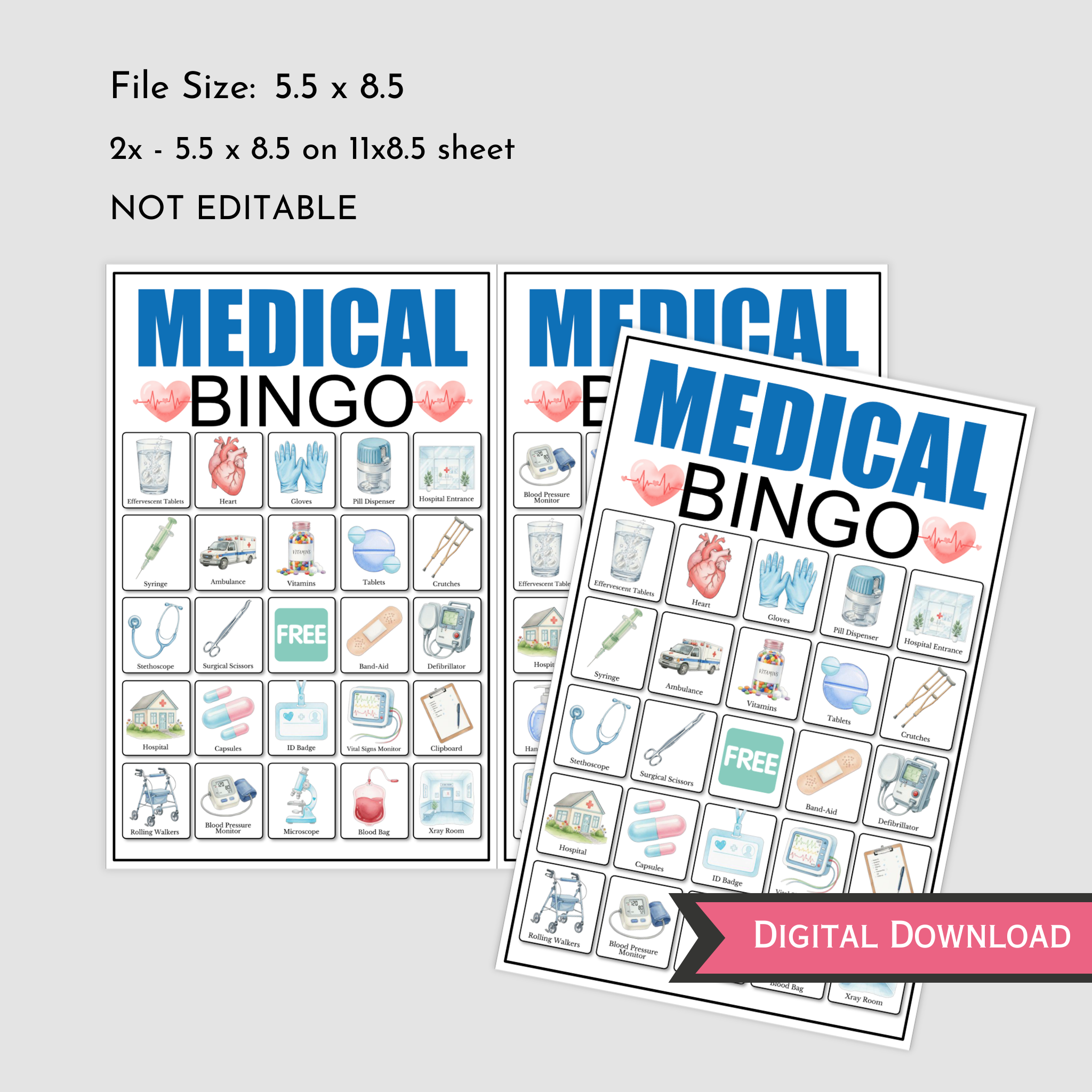 Medical Bingo Game