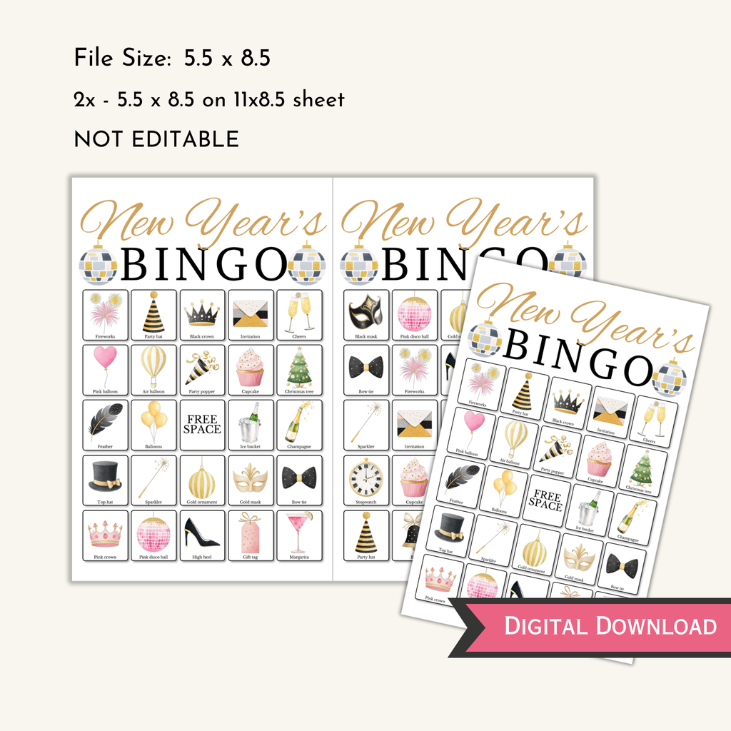 New Year's Bingo Game