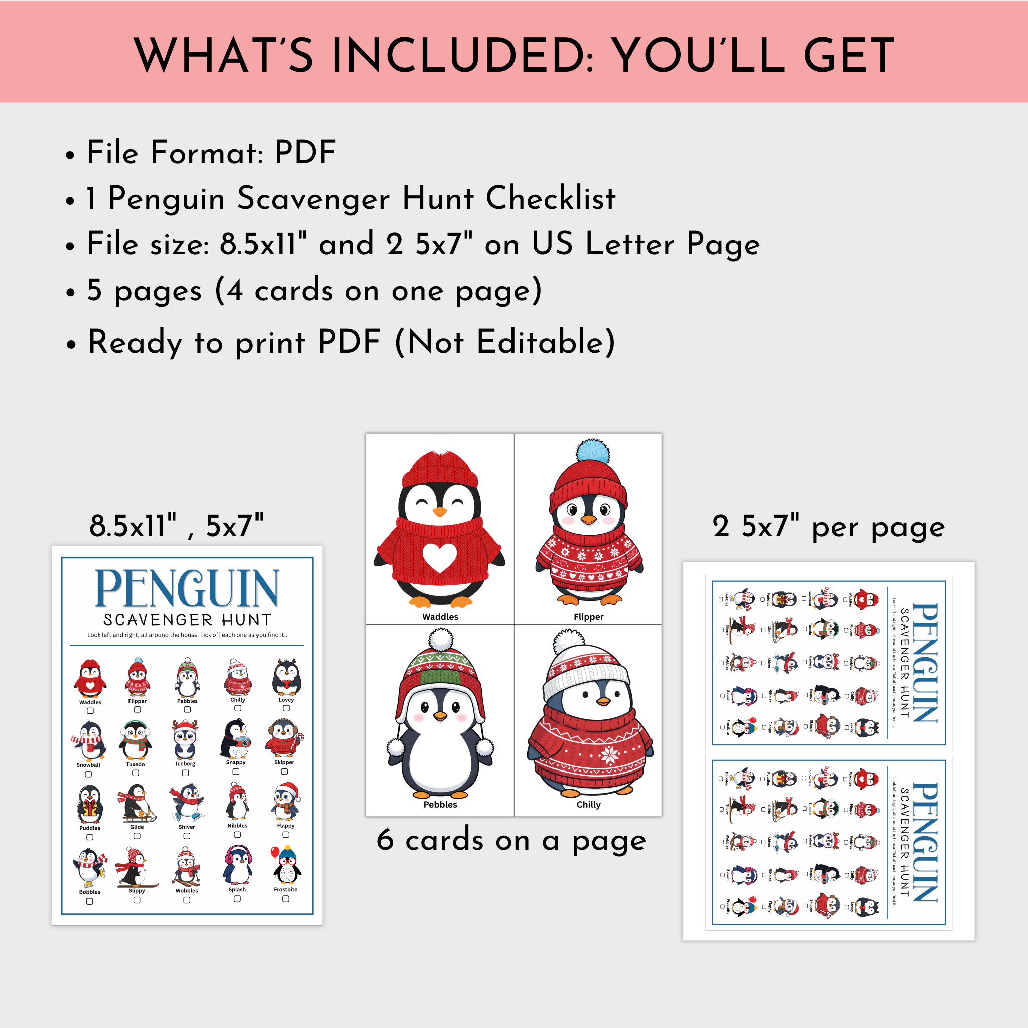 Penguin Scavenger Hunt