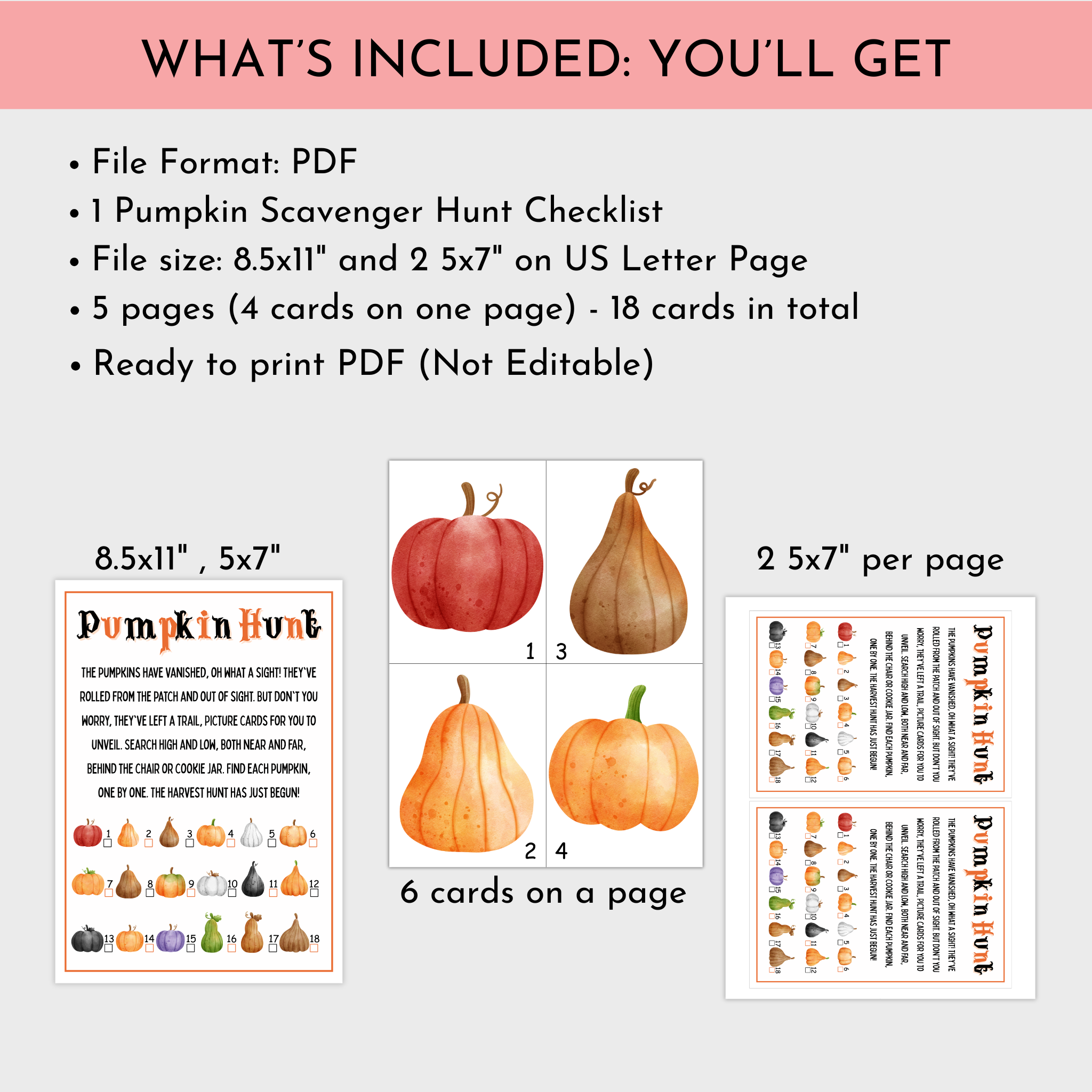 Pumpkin Scavenger Hunt