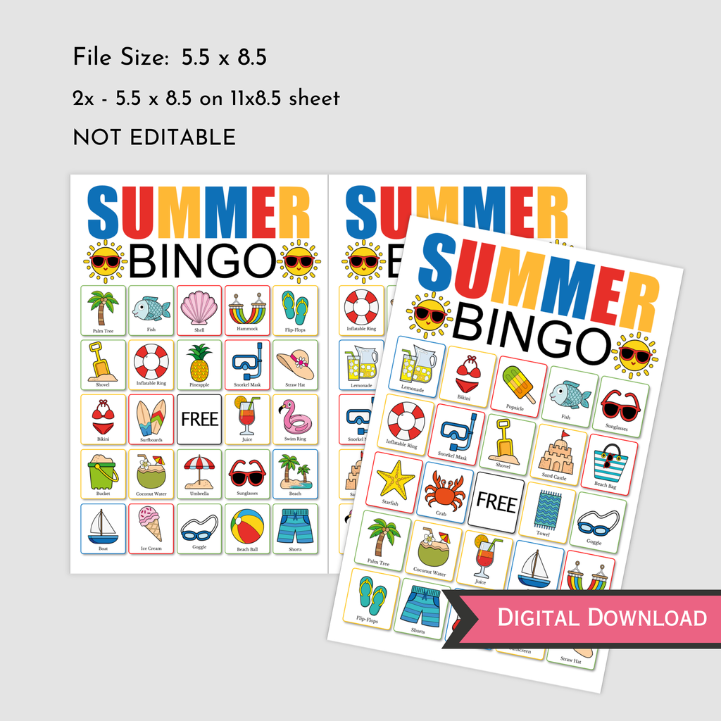 Summer Bingo Game