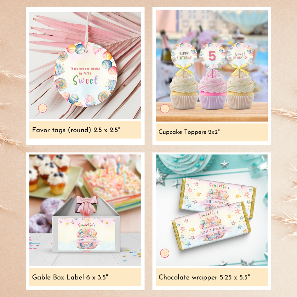 Sweet Party Template Bundle