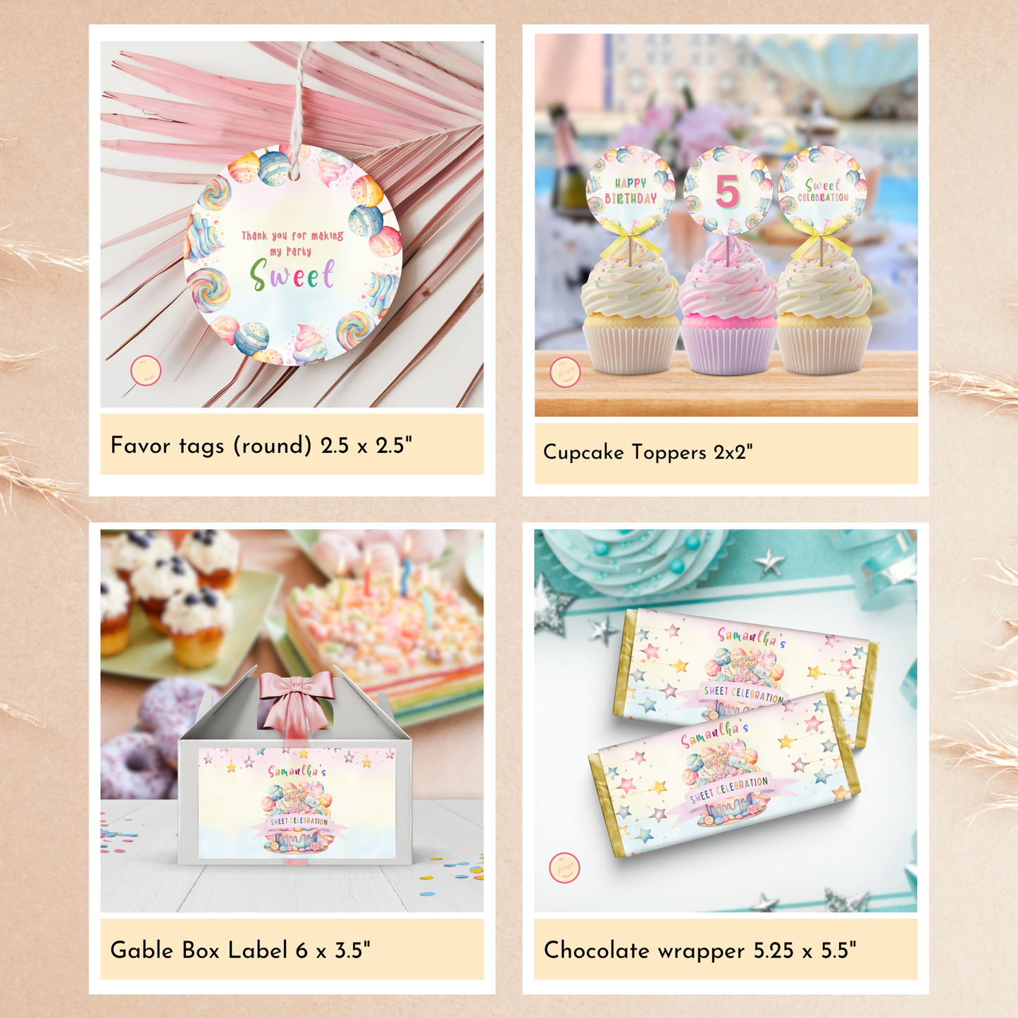Sweet Party Template Bundle
