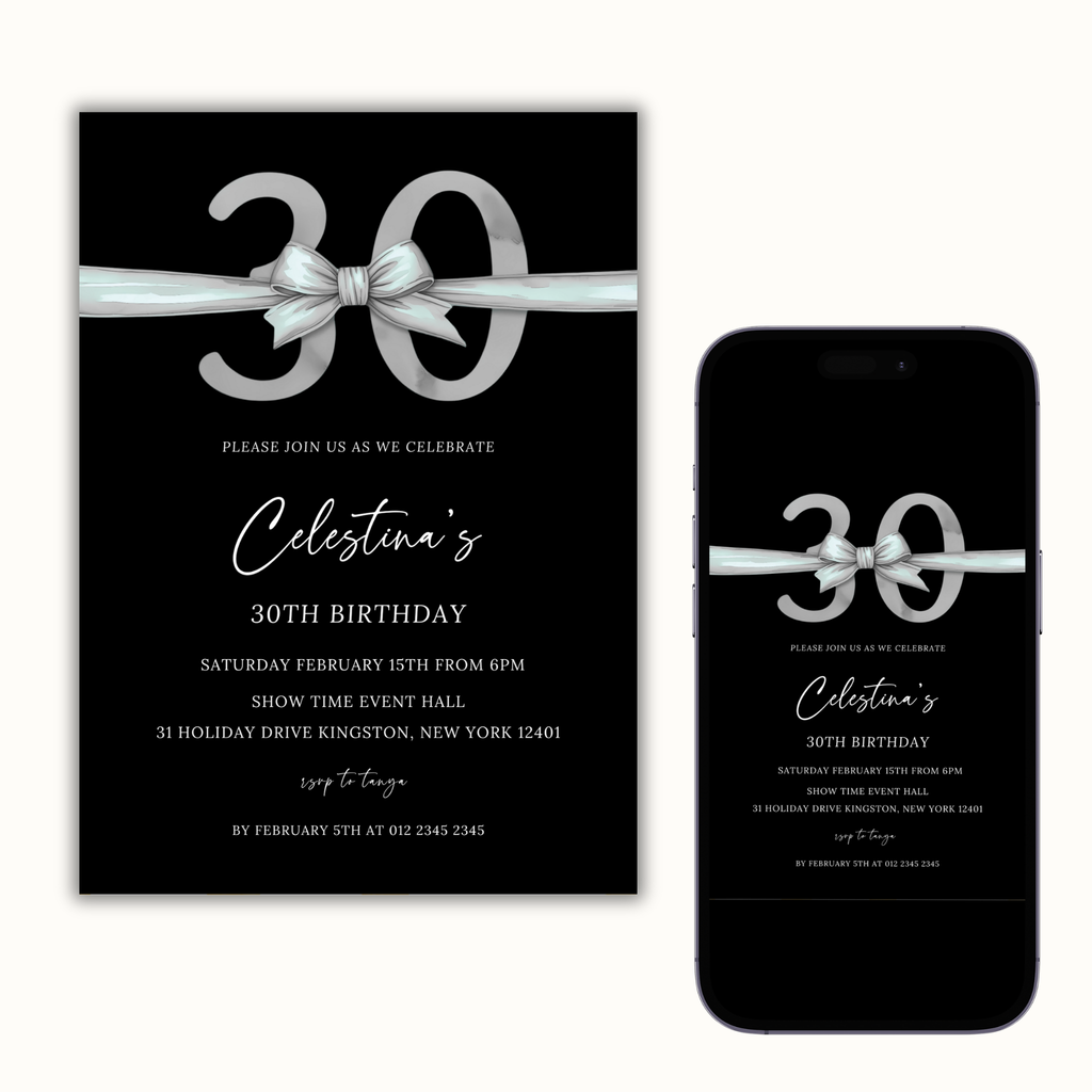 30th Birthday Invitation