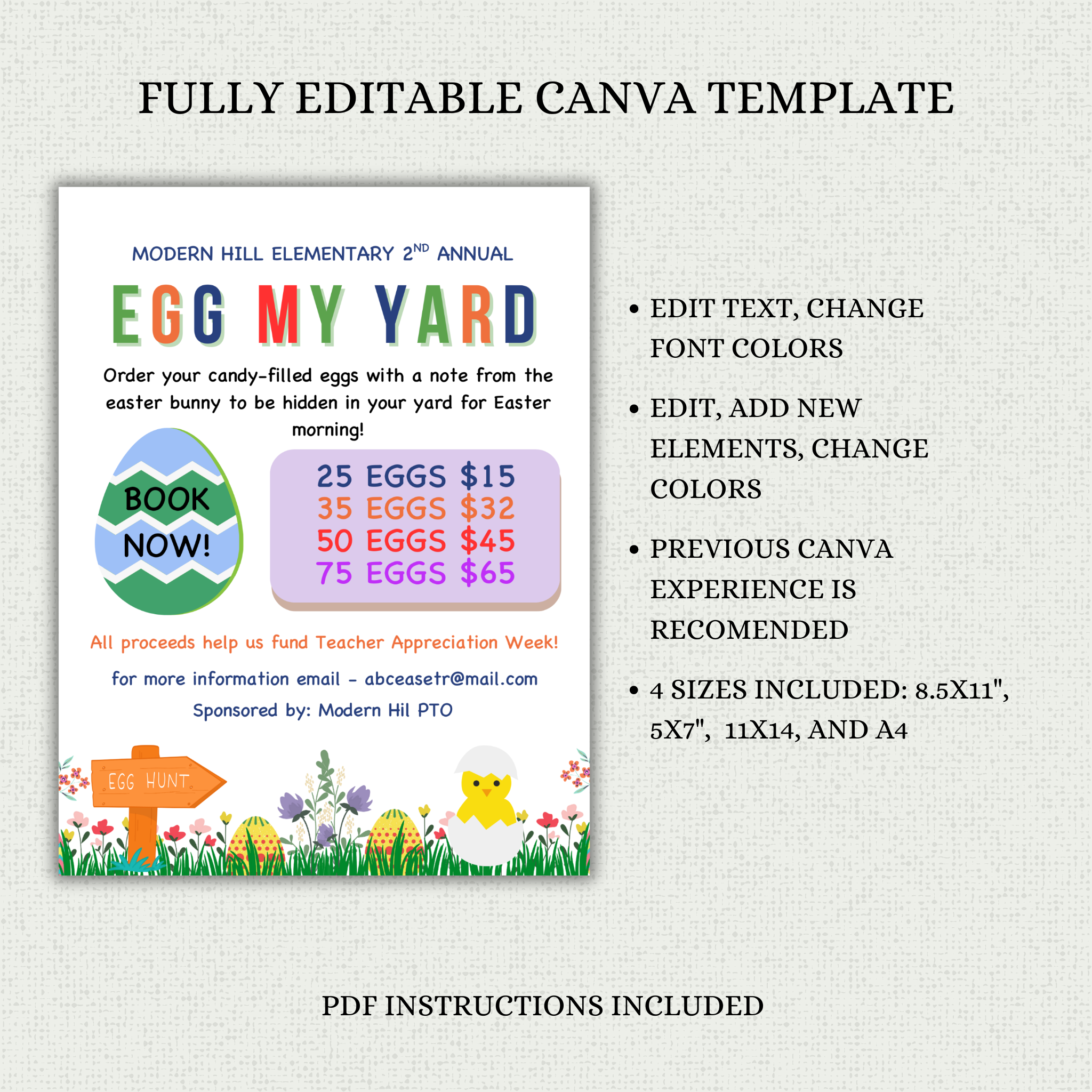 Egg  My Yard Flyer Template