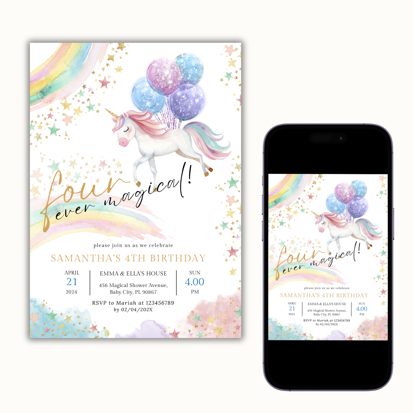 Four Ever Magical Invitation
