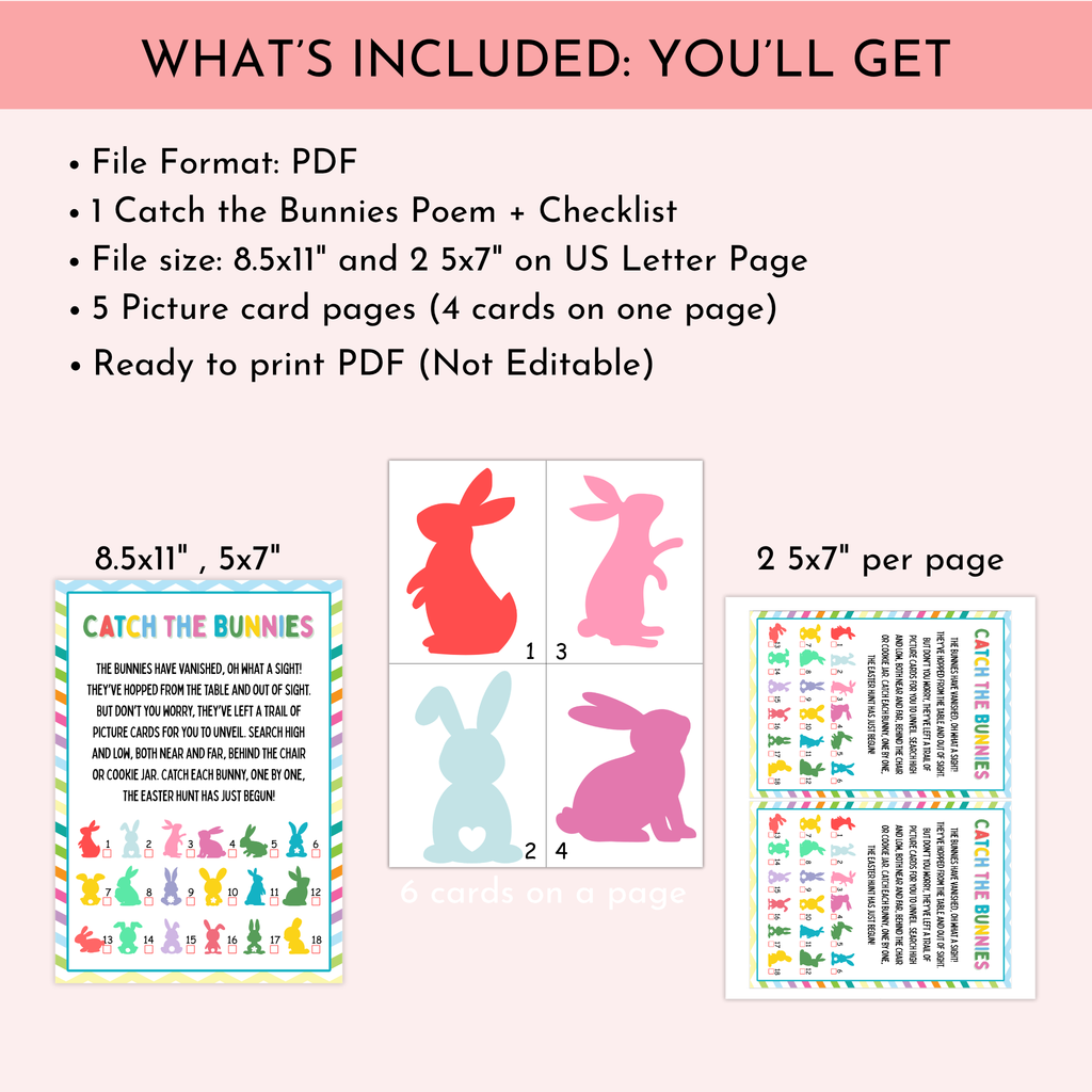 Bunnies Scavenger Hunt