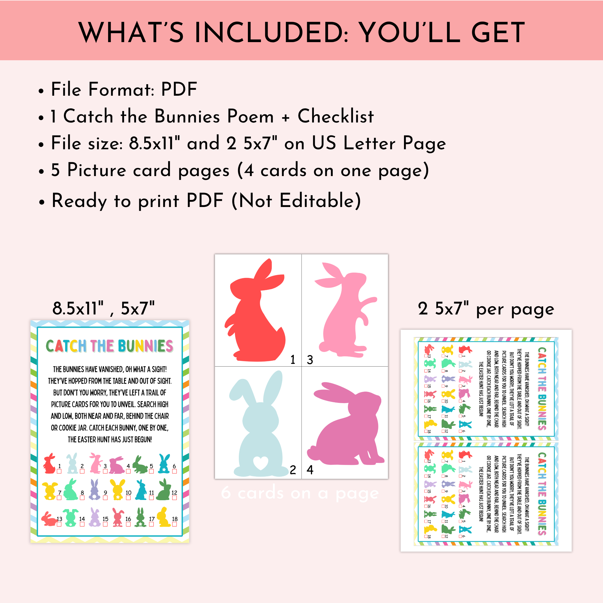Bunnies Scavenger Hunt