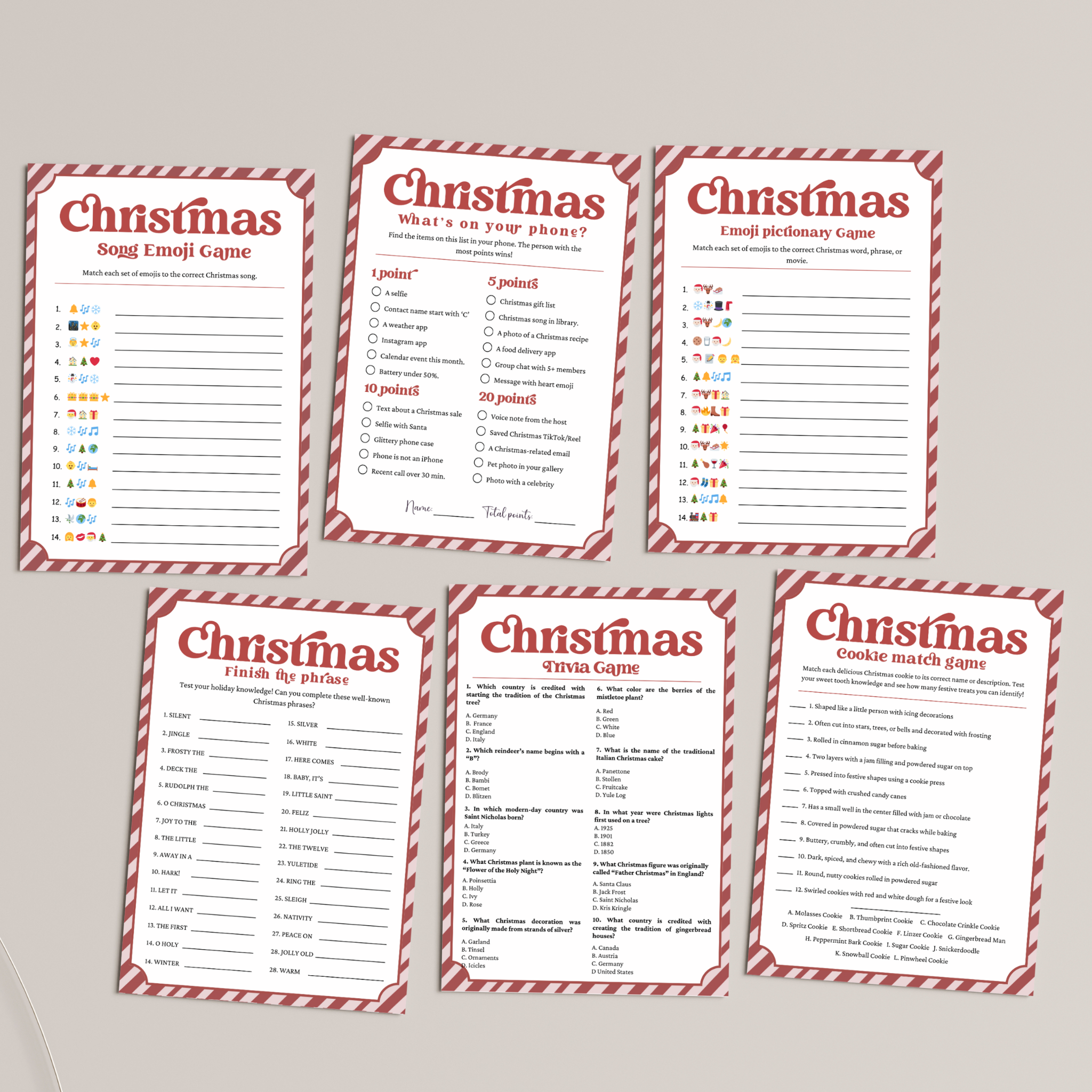 12 Christmas Party Games
