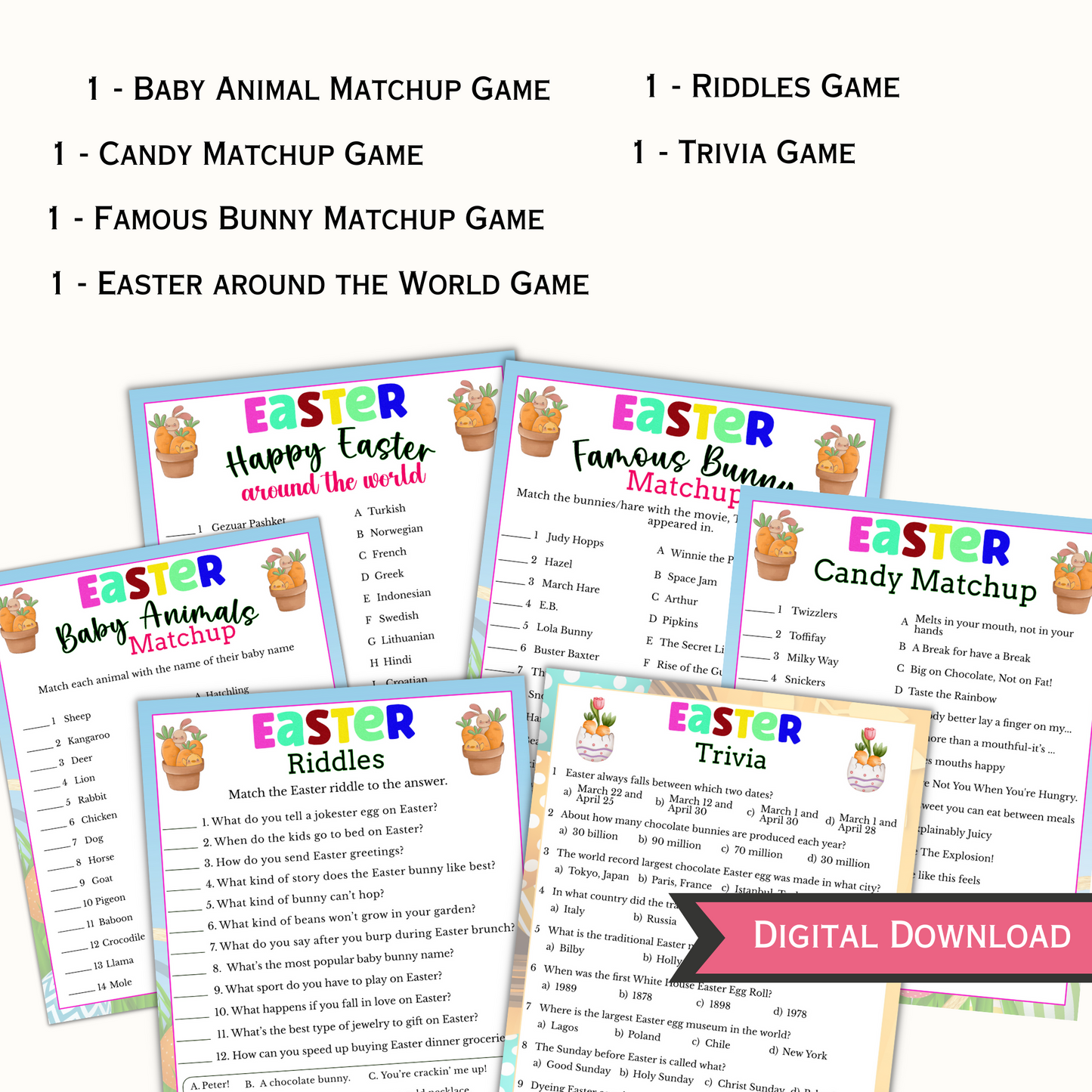 Easter Party Games - (23 Games)