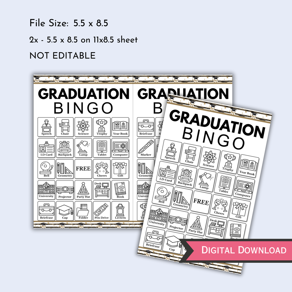 Graduation Bingo Game