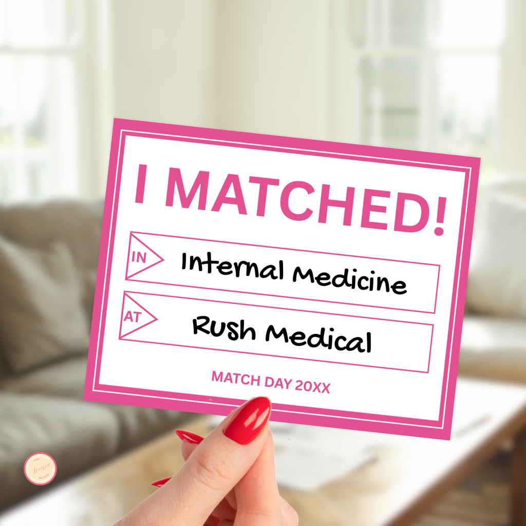 Residency Match Day Sign