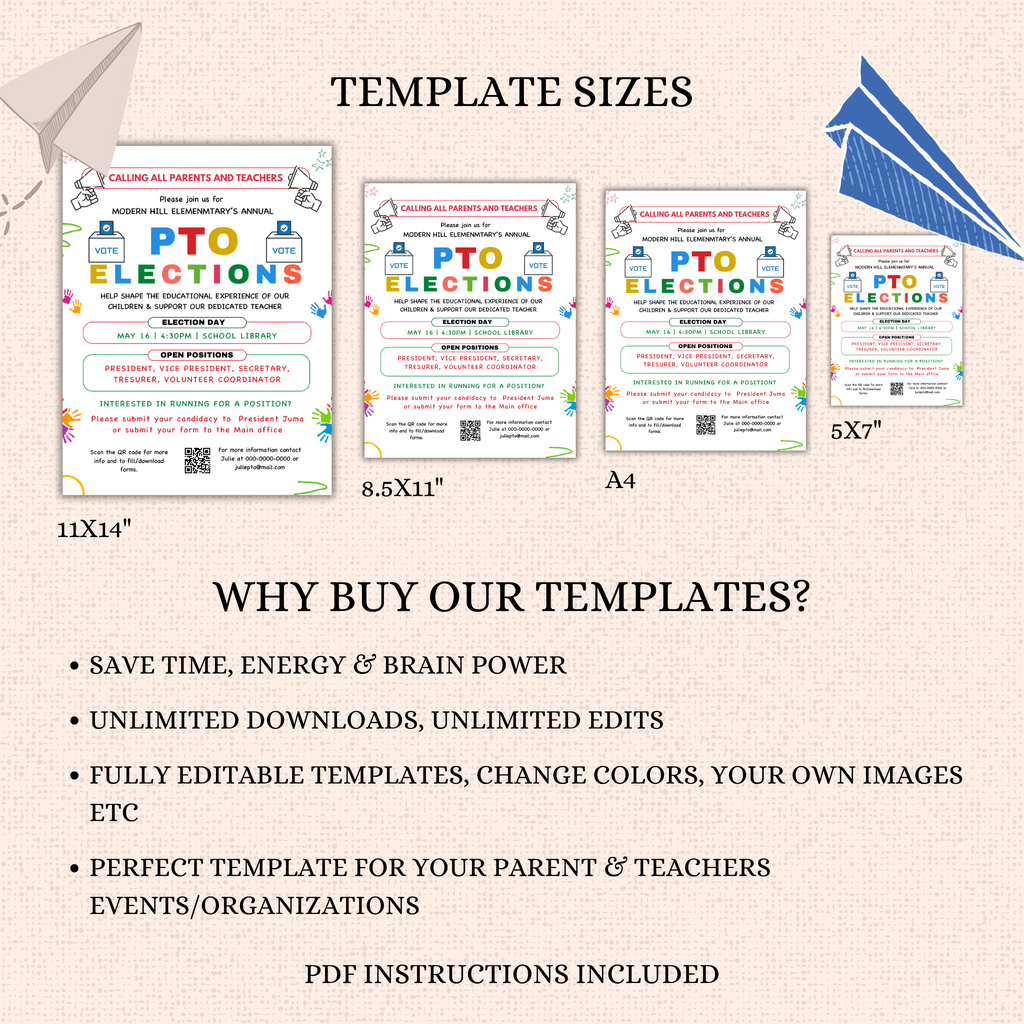 PTO Election Volunteer Flyer