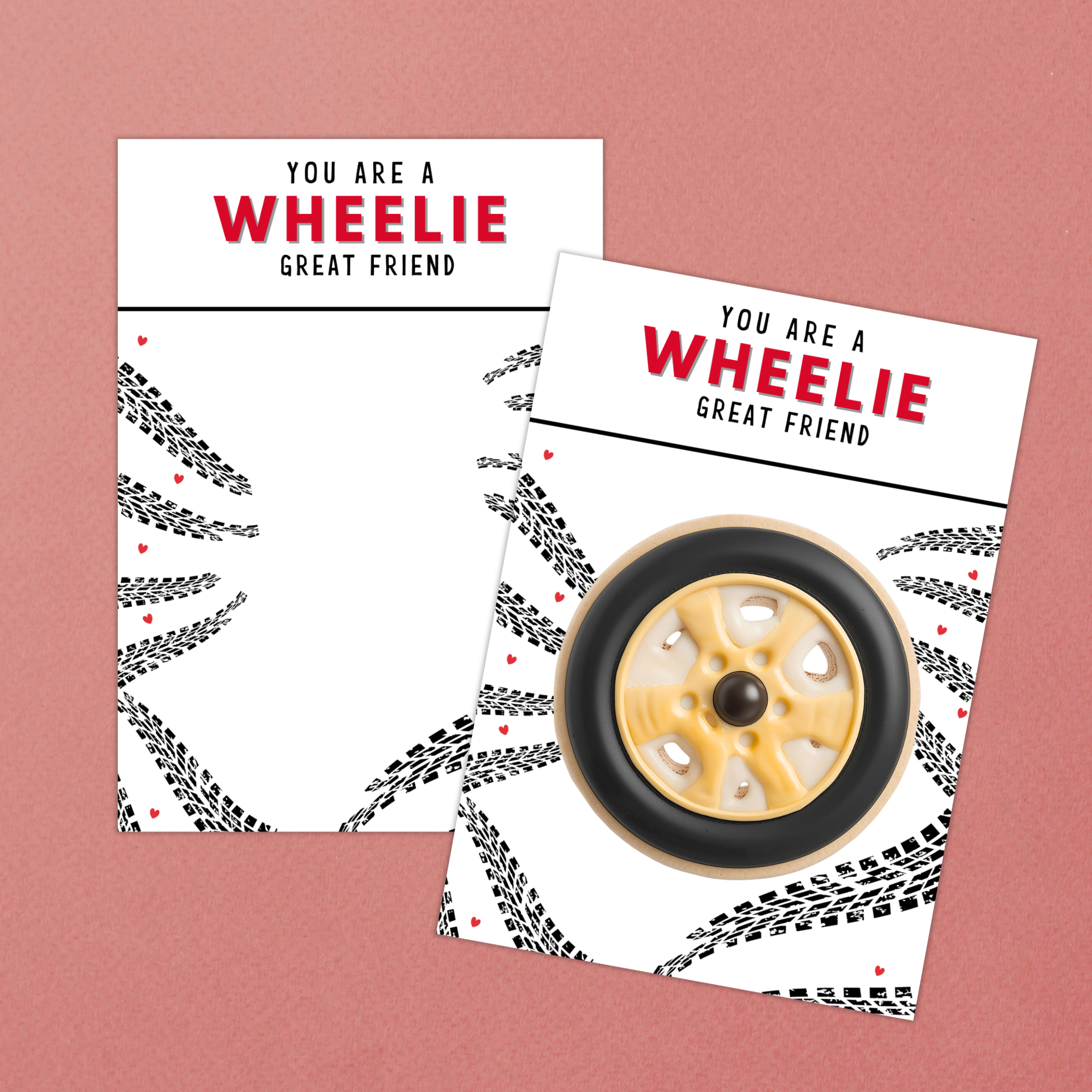 Race Car Cookie Card