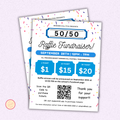 50/50 Raffle Fundraiser Flyer Template