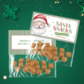 Santa Snacks Treat Bag Topper
