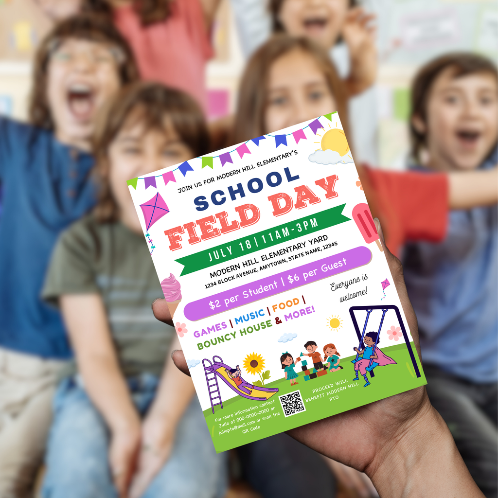 School Field Day Flyer Template