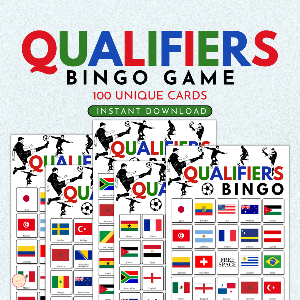 Football Qualifiers Bingo Game