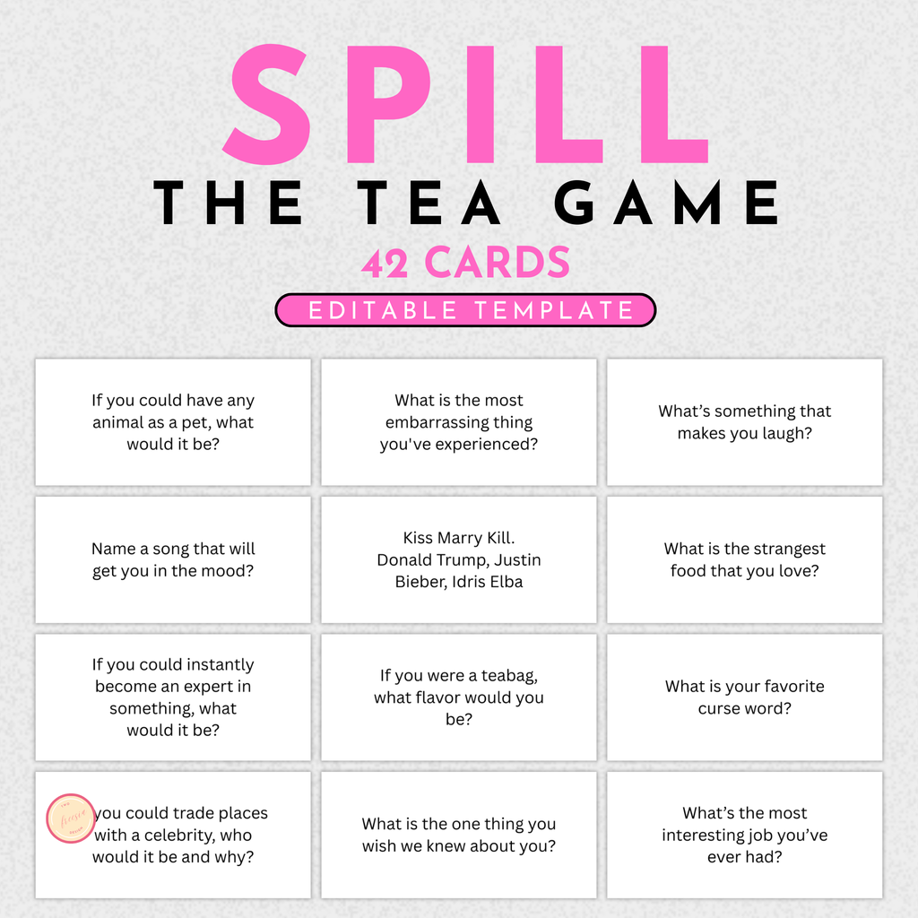 Spill the Tea Game