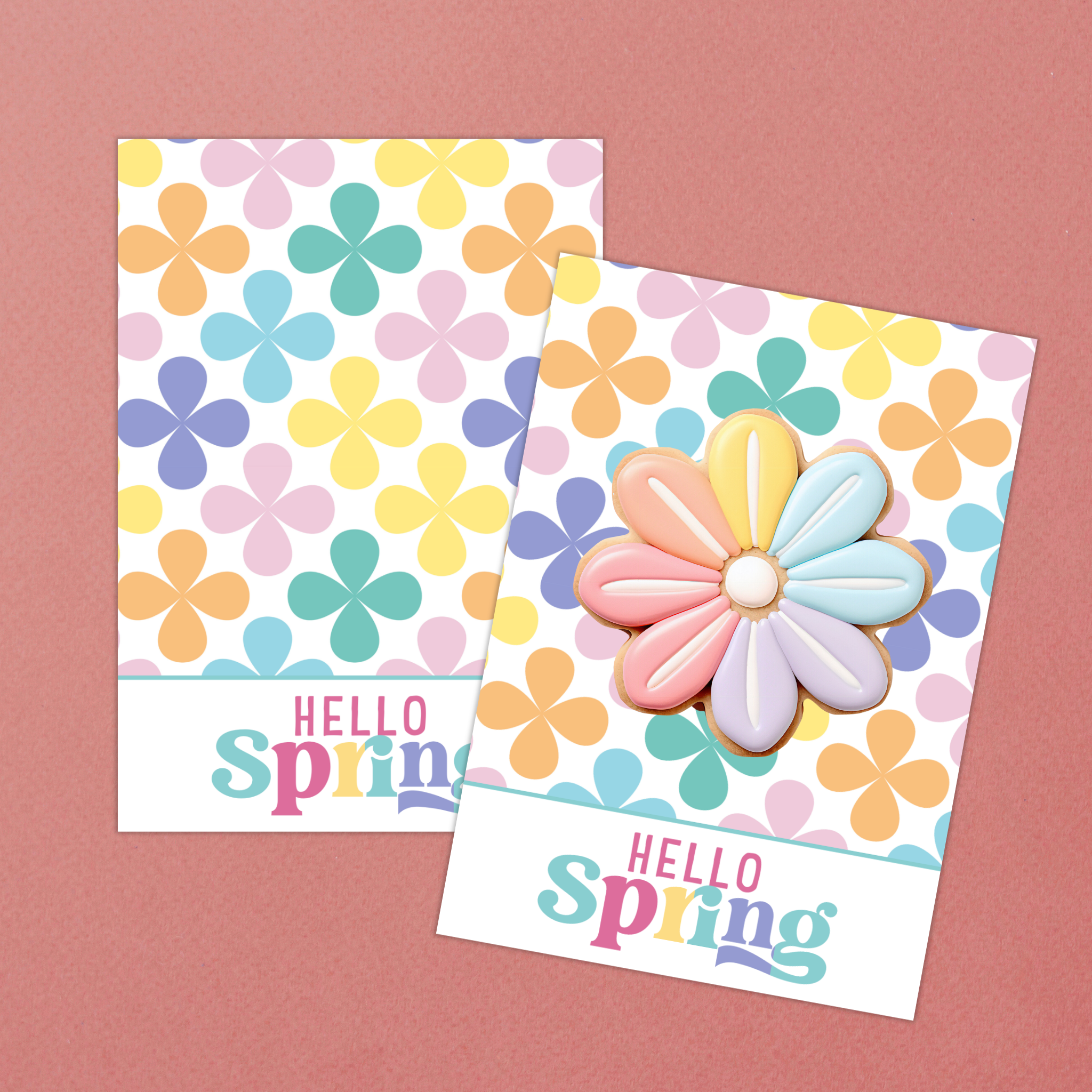 Hello Spring Cookie Card