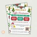 Holiday Raffle Fundraiser Flyer Template