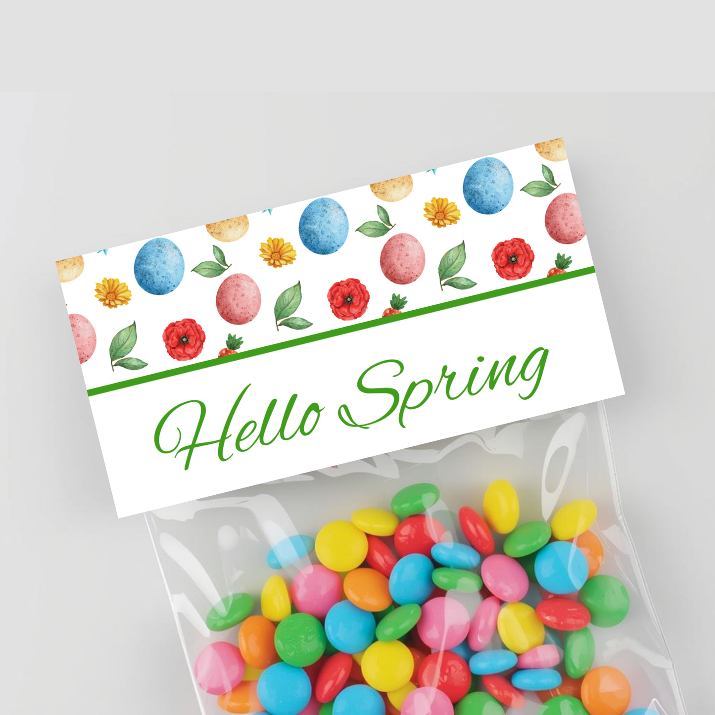 Hello Spring Treat Bag Topper