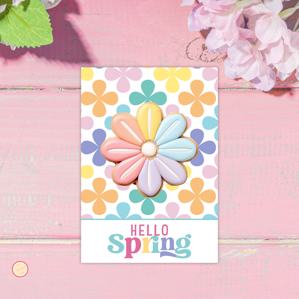 Hello Spring Cookie Card