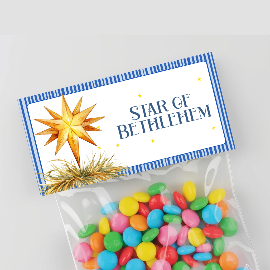 Nativity Treat Bag Toppers Set | Editable