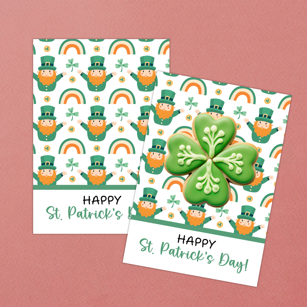 St Patrick's Day Cookie Card