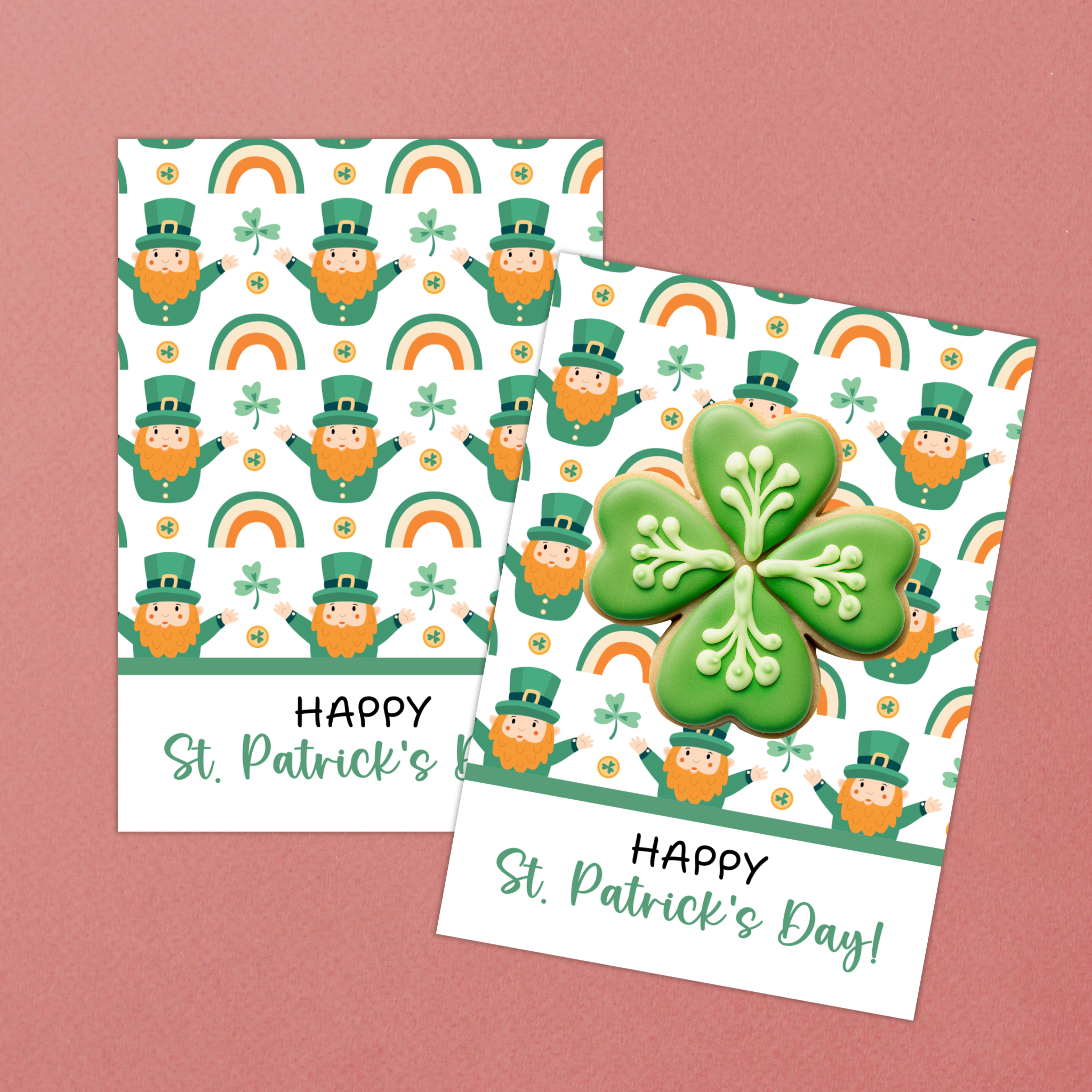 St Patrick's Day Cookie Card