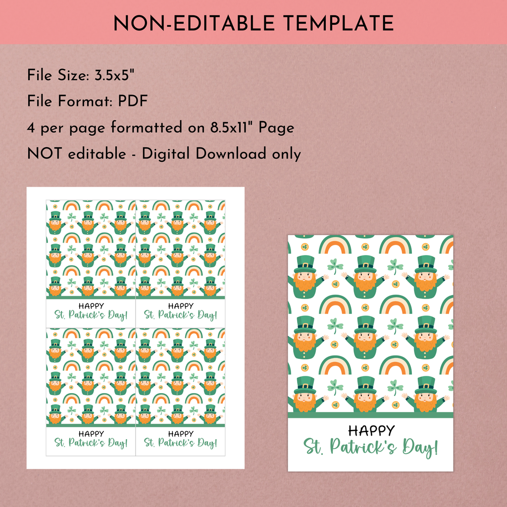 St Patrick's Day Cookie Card