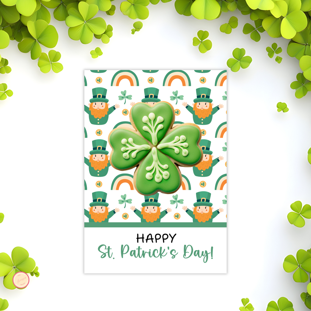 St Patrick's Day Cookie Card